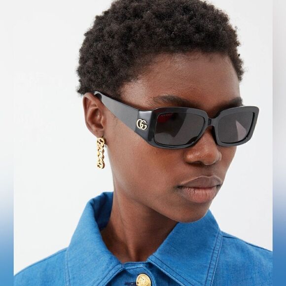 GUCCI Sunglasses GG1403S 001 Black/Grey Women NEW main image 7